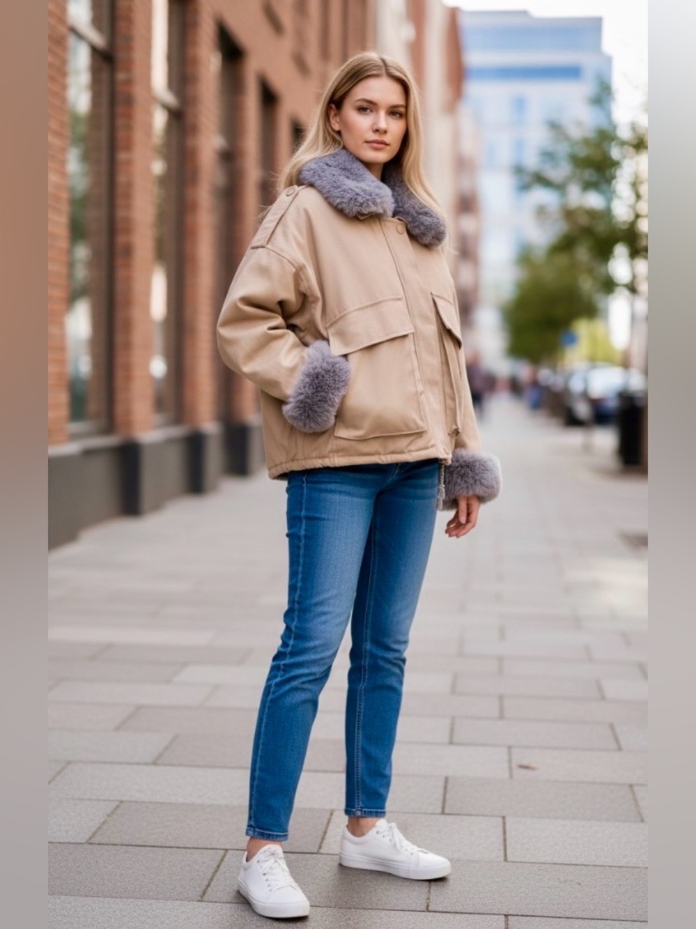 NWT Adrienne Landau Faux Fur Plush Coat
